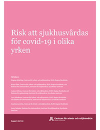 Omslag Risk att sjukhusvårdas för covid-19 i olika yrken