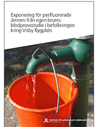Omslag Exponering för perfluorerade  ämnen från egen brunn