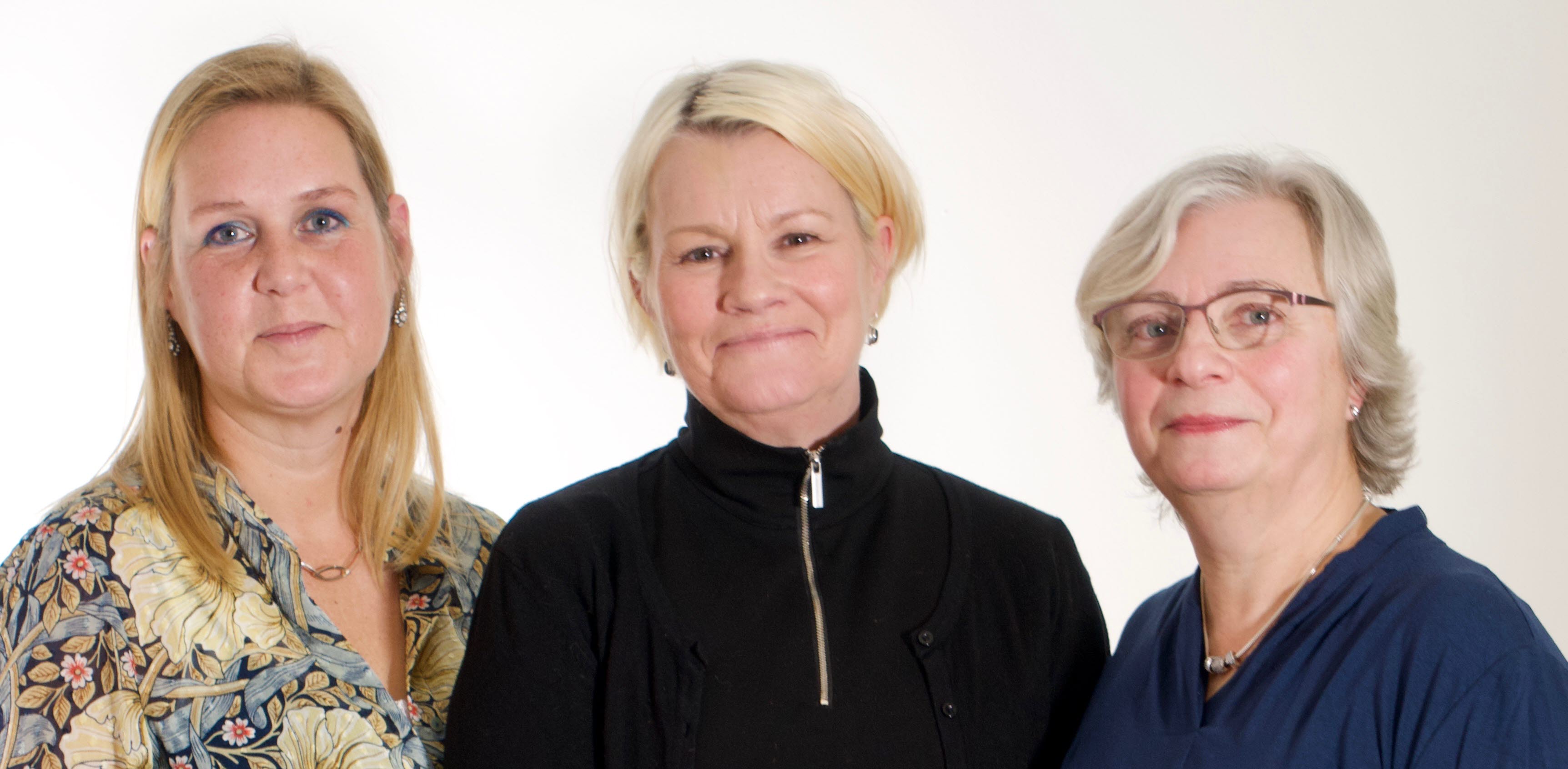 Anncha Jönsson, Lena Lindberger och  Birgitta Wennberg