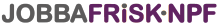 Logotype JobbaFriskNPF lila
