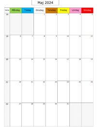 Månadskalender maj 2024