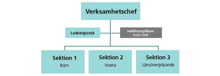 Habilitering & Hälsa är indelad i tre sektioner 