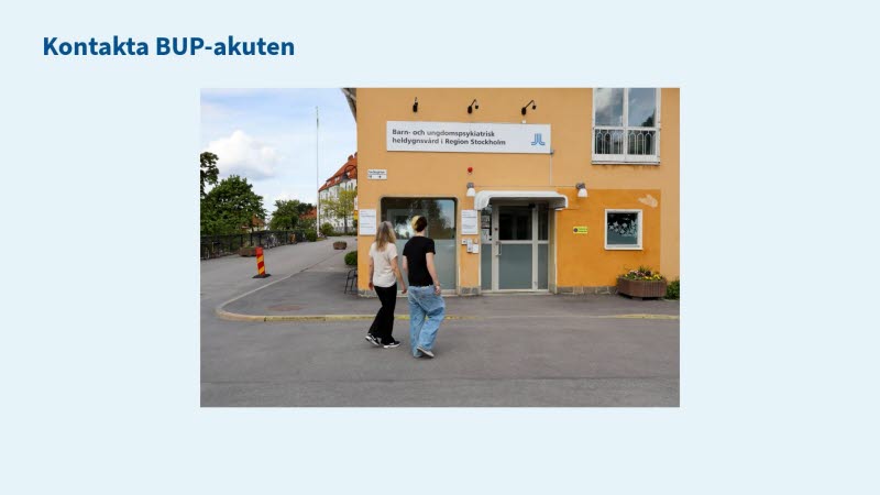 BUP-akutens ingång