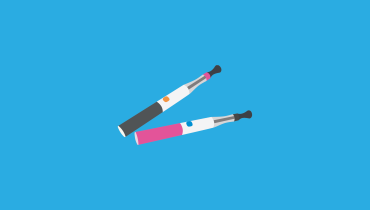 illustration av två e-cigaretter