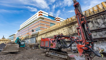 Nybyggnation av hus vid Torsplan, Stockholm.