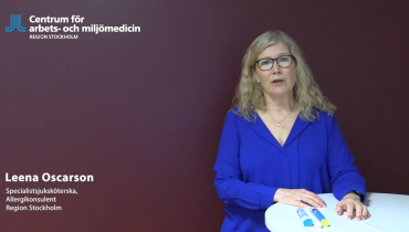 Leena Oscarson, allergikonsulent vid CAMM