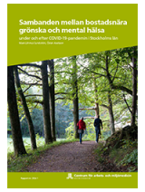 Omslag Sambandet mellan bostadsnära grönska och mental hälsa