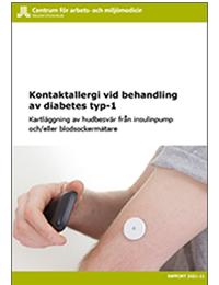 Omslag Kontaktallergi vid behandling  av diabetes typ-1