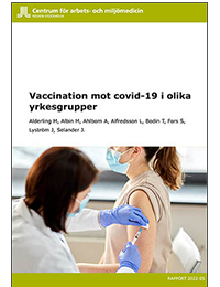 Omslag Vaccination mot covid-19 i olika yrkesgrupper